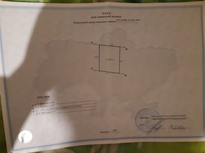Продажа земельної ділянки