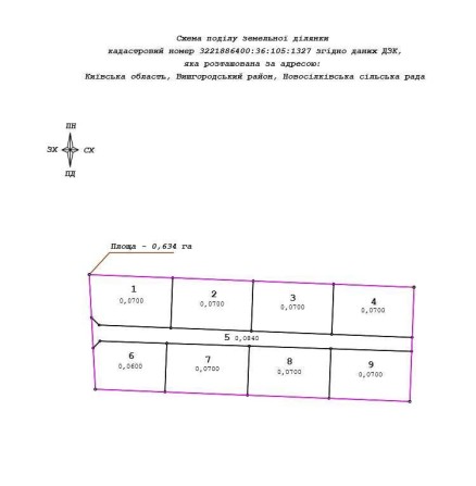 Продам участок 7 соток с. Новоселки Вышгородский рн - фото 1