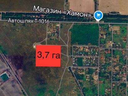 3,7 га ПІД ЗАБУДОВУ!!! Петропавлівське, поруч Гора