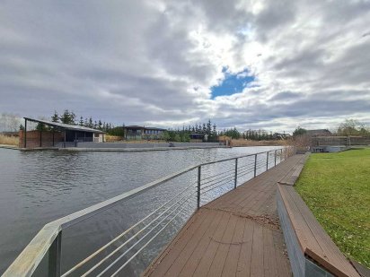 Земельный участок 14 соток с выходом на воду, Плюты, Козин, Дамба