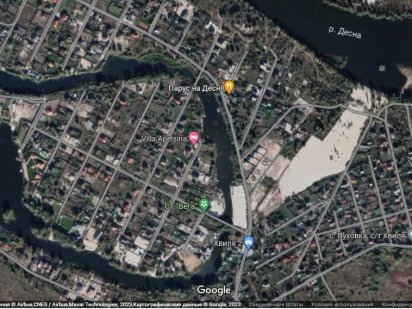 Дачна ділянка 8 соток затока Десни ст.Вега с.Пухівка