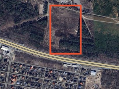 Щасливе фасад Борисп.траси ділянка 2 га під комерцію