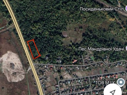 Продаж ділянки 36 соток,новообухівська траса , фасад ,Таценки