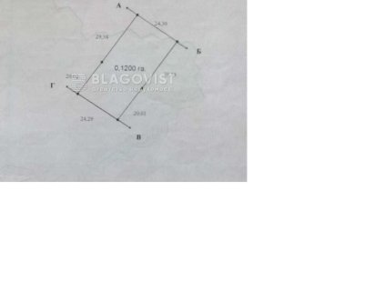 Без % Продаж земельної ділянки  с.Хотів 12 соток Хотов