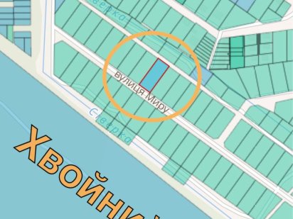 Земельна ділянка площею 15сот. Юрівка, вул. Миру. Юровка