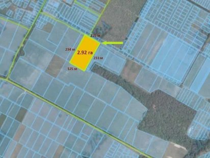 С. Шпитьки, 2.92га, ОСГ. Ціна за сотку.