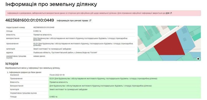 Продаж земельної ділянки в с.Зимна Вода (18.5 сот.) - фото 1