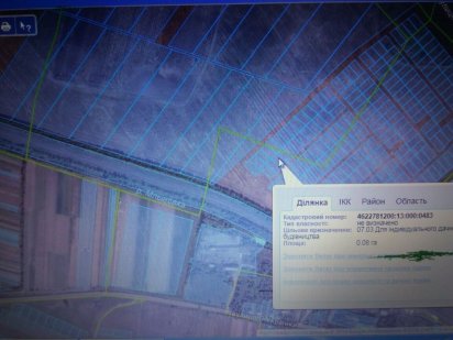 Земельна ділянка 0,08 га Жолква