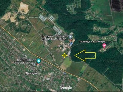 Продаж земельної ділянки під комерцію Давидів