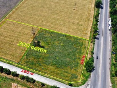Фасадный участок 200 соток, вдоль трассы, возле Сандоры, М-Погорелово Воскресенское