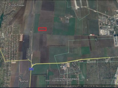 Продам земельный пай 1.44 га р-н Овидиопольский, окрай ЖМ Радужный Лиманка