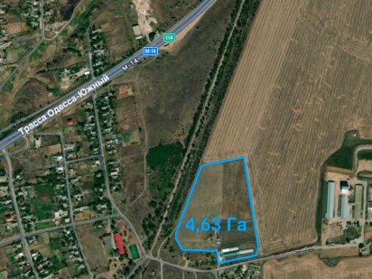 Участок 4,6 Га на трассе Одесса-Южный Ліски