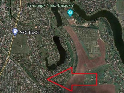 Продам Участок, рядом Озером, все коммуникации! Великодолинське