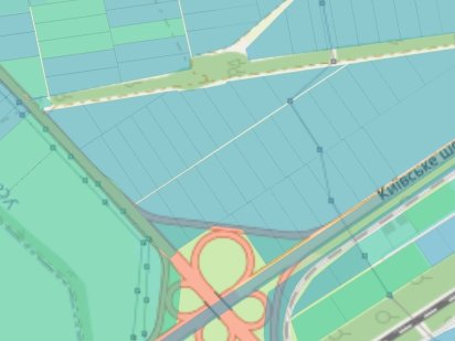 Клеверный мост , в глубине. сйезд с Киевской тр Усатово