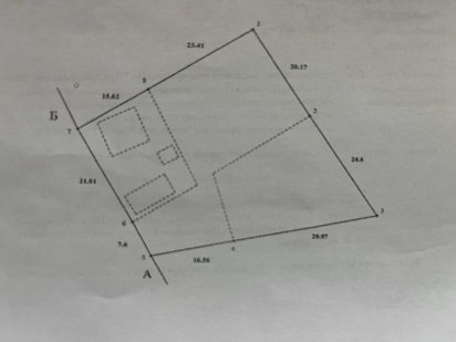 Земельна ділянка з забудовами  під знесення в центрі Диканьки Диканька