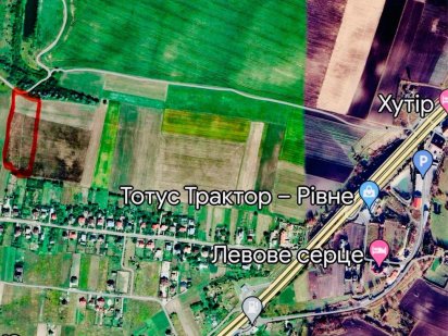 Продаж земельних ділянок (загальна площа 1.7 га) Велика Омеляна