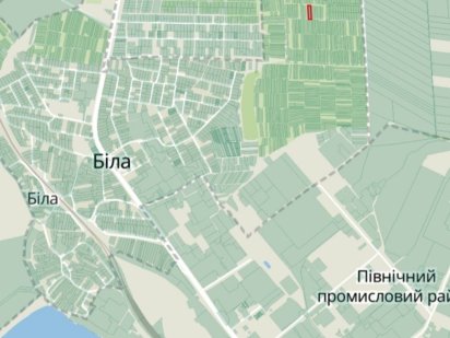 Земельна ділянка с/г призначення. Можна під будівництво житлового буди Белая