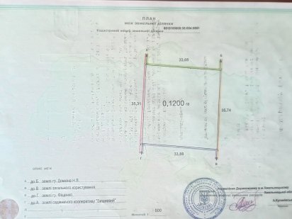 Земельна ділянка с\х призначення Копыстин