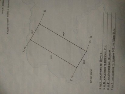 Продаж землі в с. Руська Поляна