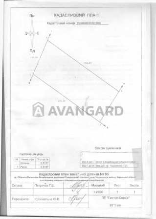 Продаж земельної ділянки 2,32 га Свидівок - фото 1