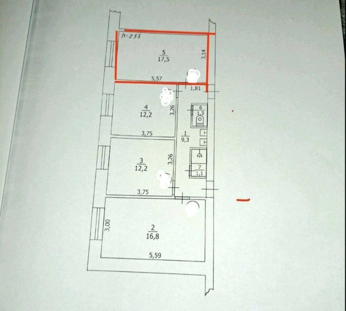 Продам кімнату у гуртожитку 8/9 17м" Бориспіль - фото 1