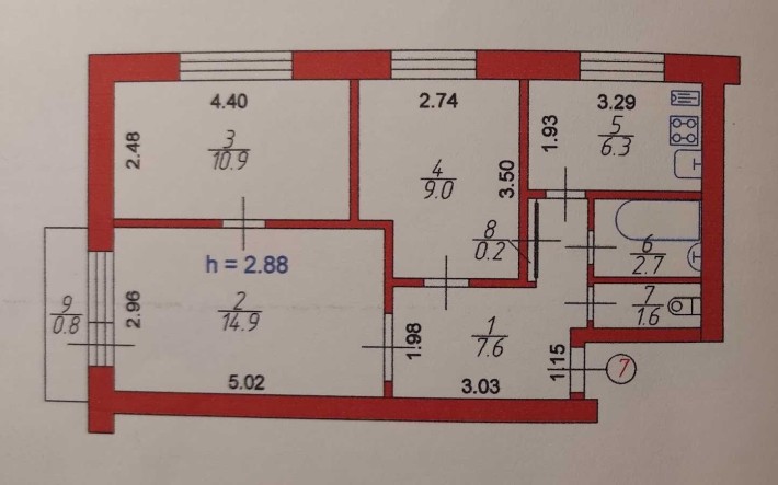 Продам 3-кімнатну квартиру по вул. Луцькій - фото 1