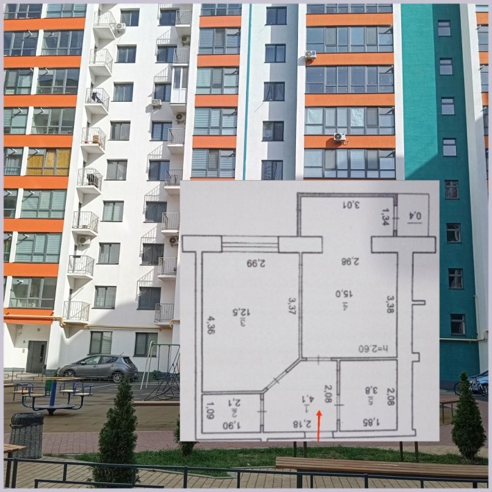 Продаю 1-кімнатну квартиру 38 м² в Новобудові м. Житомир,.єОселя - фото 1