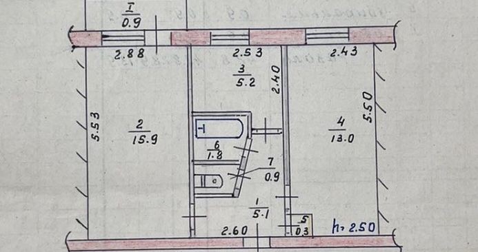 Продам 2 х к квартиру на п Слобожанском - фото 1