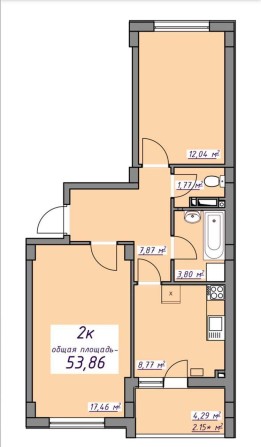 Продам свою нову 2к квартиру ЖК 7Небо без комісії - фото 1