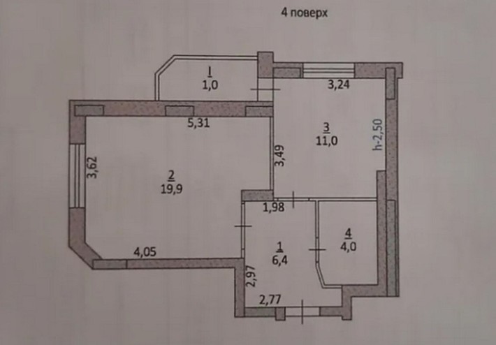 Продаж 1к квартири 42.3 кв. м на вул. Тролейбусна, Дружба.Тернопіль - фото 1