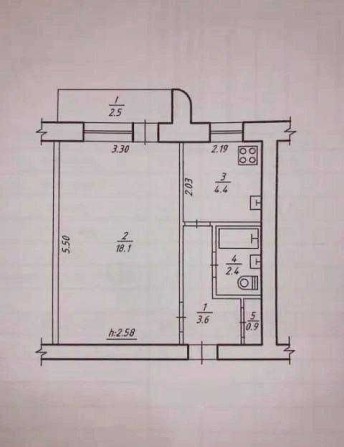 Продаж 1-кімнатної квартири вул. Засумська (р-н Центральний ринок) - фото 1