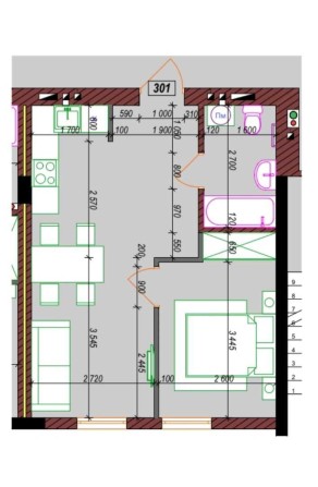 Продам квартиру 36.54 м² в ЖК КВАДРАТ.  Новий район. - фото 1