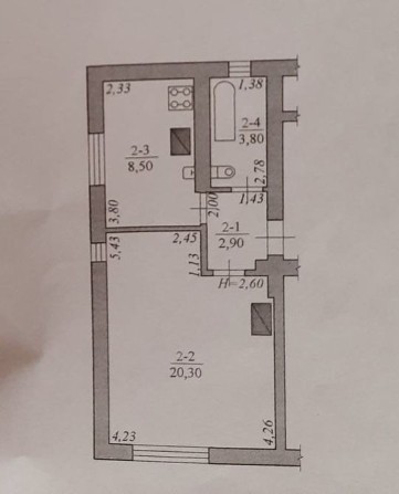 Продається 1- кімнатна квартира - фото 1