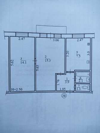 М.Василенка,17 2кім. 7/9  Без %45000у.е торг. - фото 1