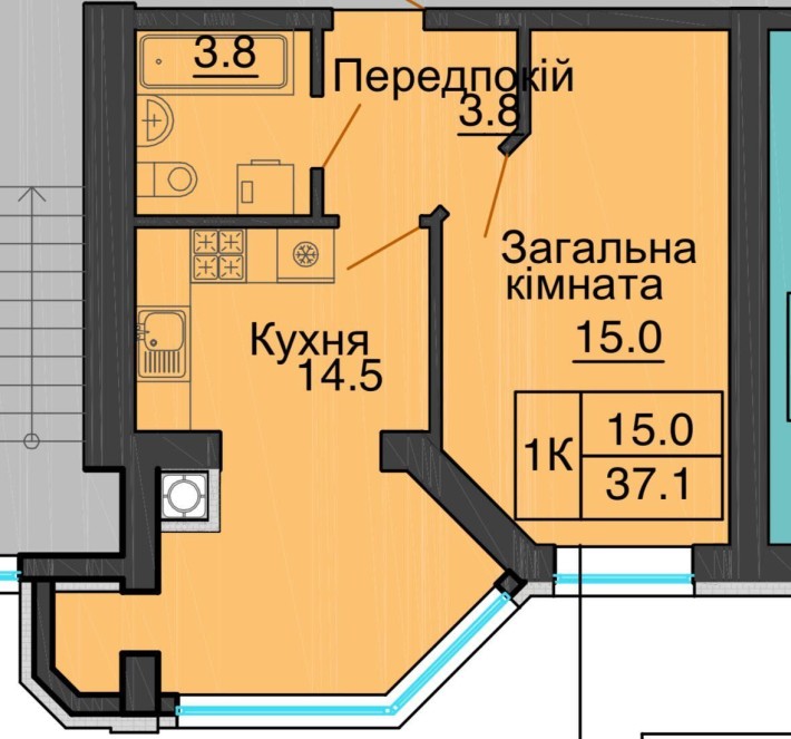 1 к квартира в ЖК Софія Резиденс зданий будинок БЕЗ Комісії - фото 1