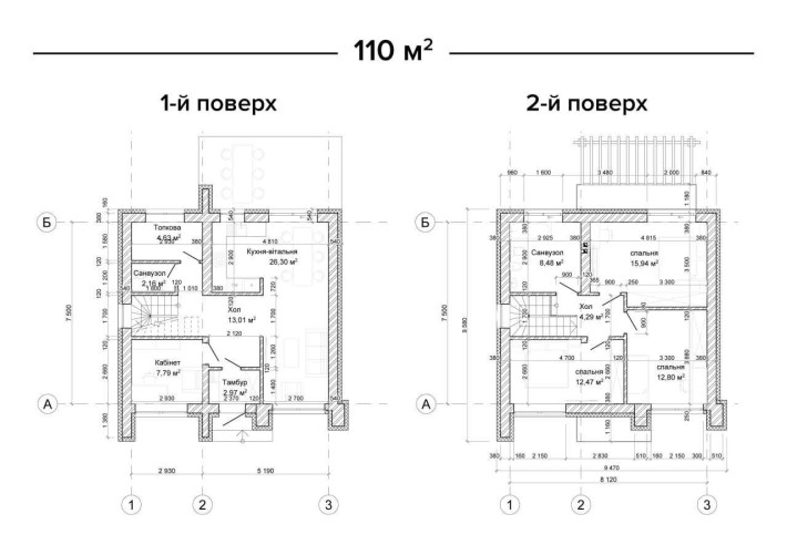 Двоповерховий будинок з власною ділянкою 110 м2 - фото 1