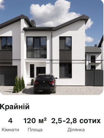 Продаж крайнього таунхауса від забудовника - фото 1