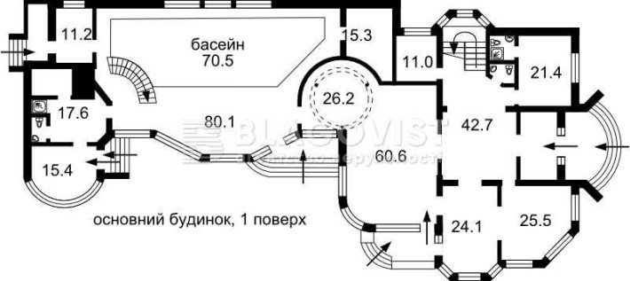 Реабіілітаційний центр1340+222м з басейном,  5 км від Києва - фото 1