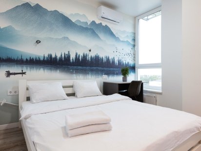 Квартира студія біля метро Нивки для 4-х людей Киев