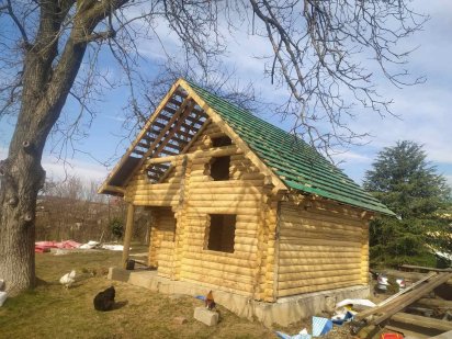 Новий будинок з каліброваного брусу. Ужгород