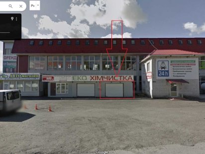 Фасад. Помещение 100 кв.м. с воротами.  Гостомель Гостомель