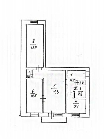 Продам 3-х кімнатну квартиру - фото 1