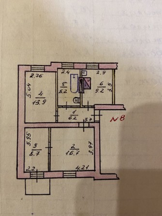 Продам 3-х комнатную квартиру - фото 1