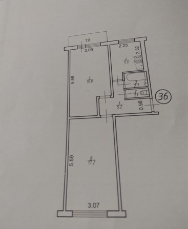 Продаж 2 - кімнатної квартири по вул Лесі Українки , в центрі Калуша - фото 1