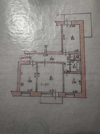 Продам 3-х кімнатну  квартиру в центрі м. Лозова - фото 1