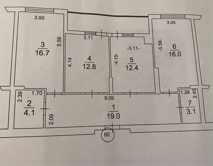 Продам 3 кімнатну квартиру Обухів, Обухівський ключ. - фото 1