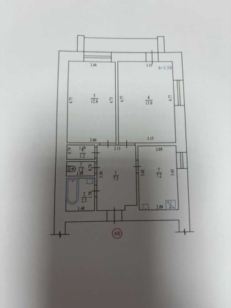 Двокімнатна квартира р-н 23 вересня 33500 $ - фото 1