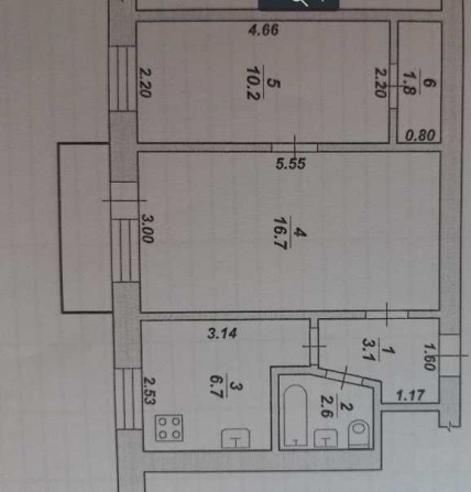 Продам Двокімнатну Квартиру в Центрі Житомира  - 36499 у.о. - фото 1