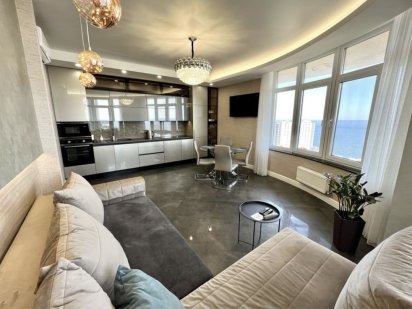 45 Жемчужина 2 отд. спальни и кухня-студия Каманина 14 эт Вид моря 70м