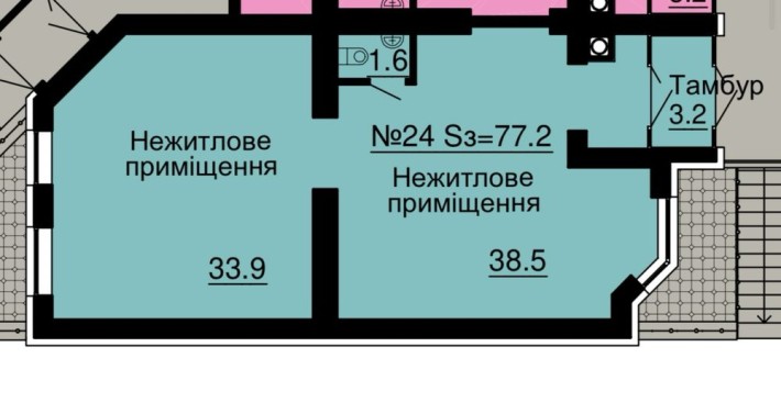 ЖК СОФІЯ 1 поверх,комерційне приміщення вільного призначення - фото 1